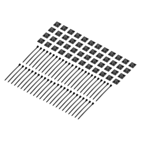 Vertex Cable Tie and Cable Tie Holder 48-Pack