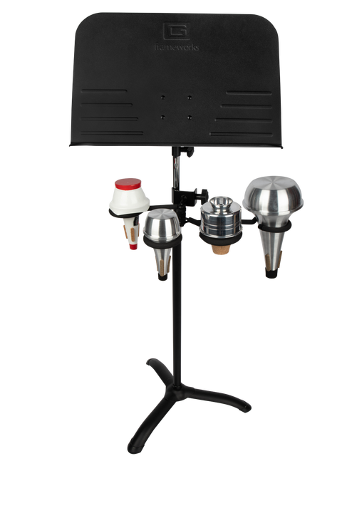Stand-Clamping Rest for 4 Horn Mutes