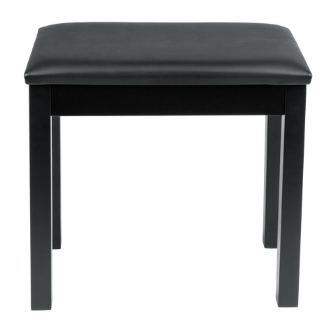 Traditional Wooden Piano Bench In Black