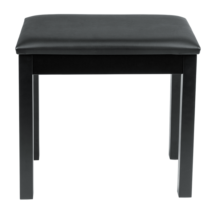 Traditional Wooden Piano Bench In Black