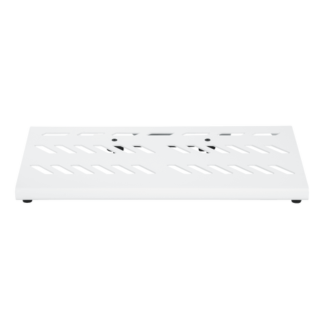 White Aluminum Pedal Board; Large w/ Carry Bag