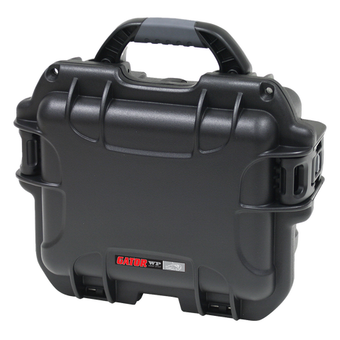 Waterproof case w/ diced foam; 9.4"x7.4"x5.5"