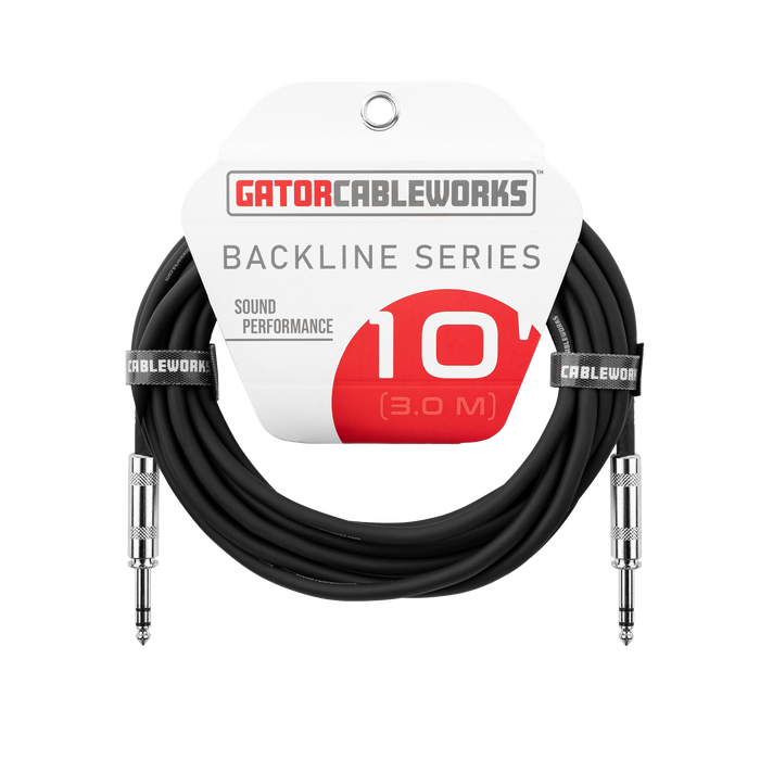10-foot TRS ¼” Male to Male Balanced Patch Cable