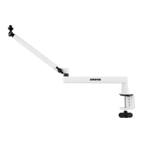 Shure Low-Profile Desktop Mic Boom Stand - White
