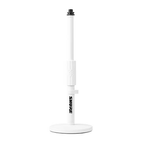 Shure 6" Round Base Desktop Mic Stand - White