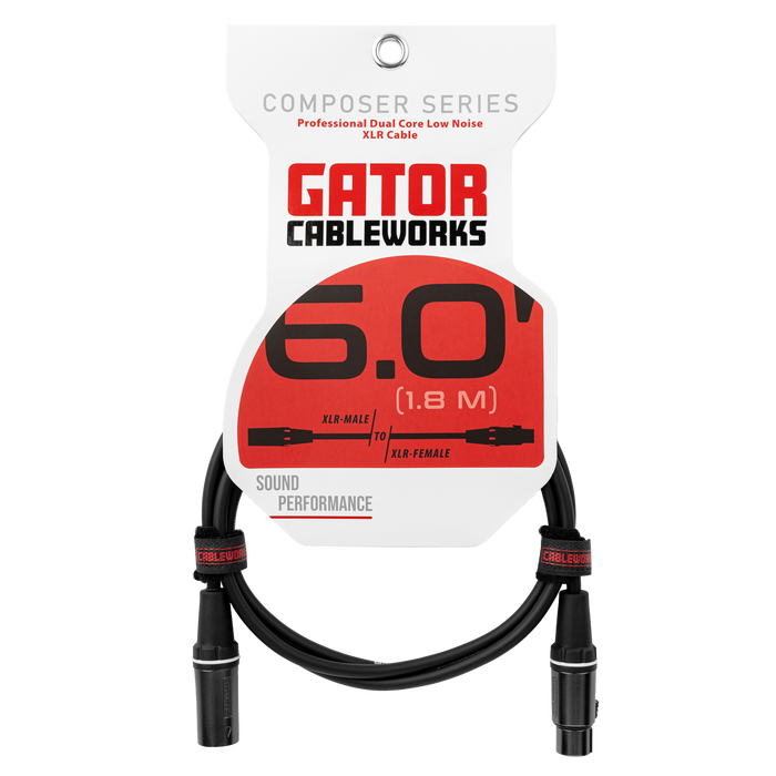 6 Foot XLR Microphone Cable - Composer