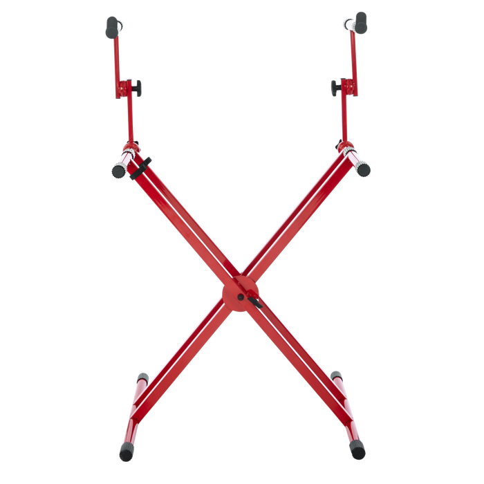 2 Tier X Style Keyboard Stand; Red