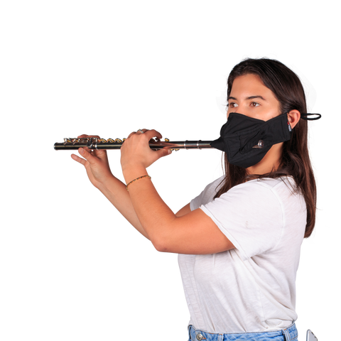 Aerosol Filtering Mask for Flute or Piccolo