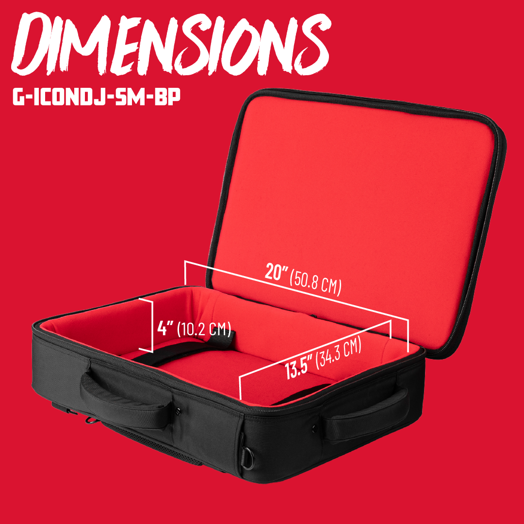 Dimensiones interiores Gator ICON Series G-ICONDJ-SM-BP