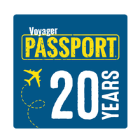 Voyager Passport 20 year logo