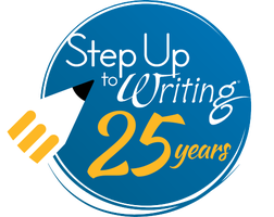 Step Up to Writing 25 year logo