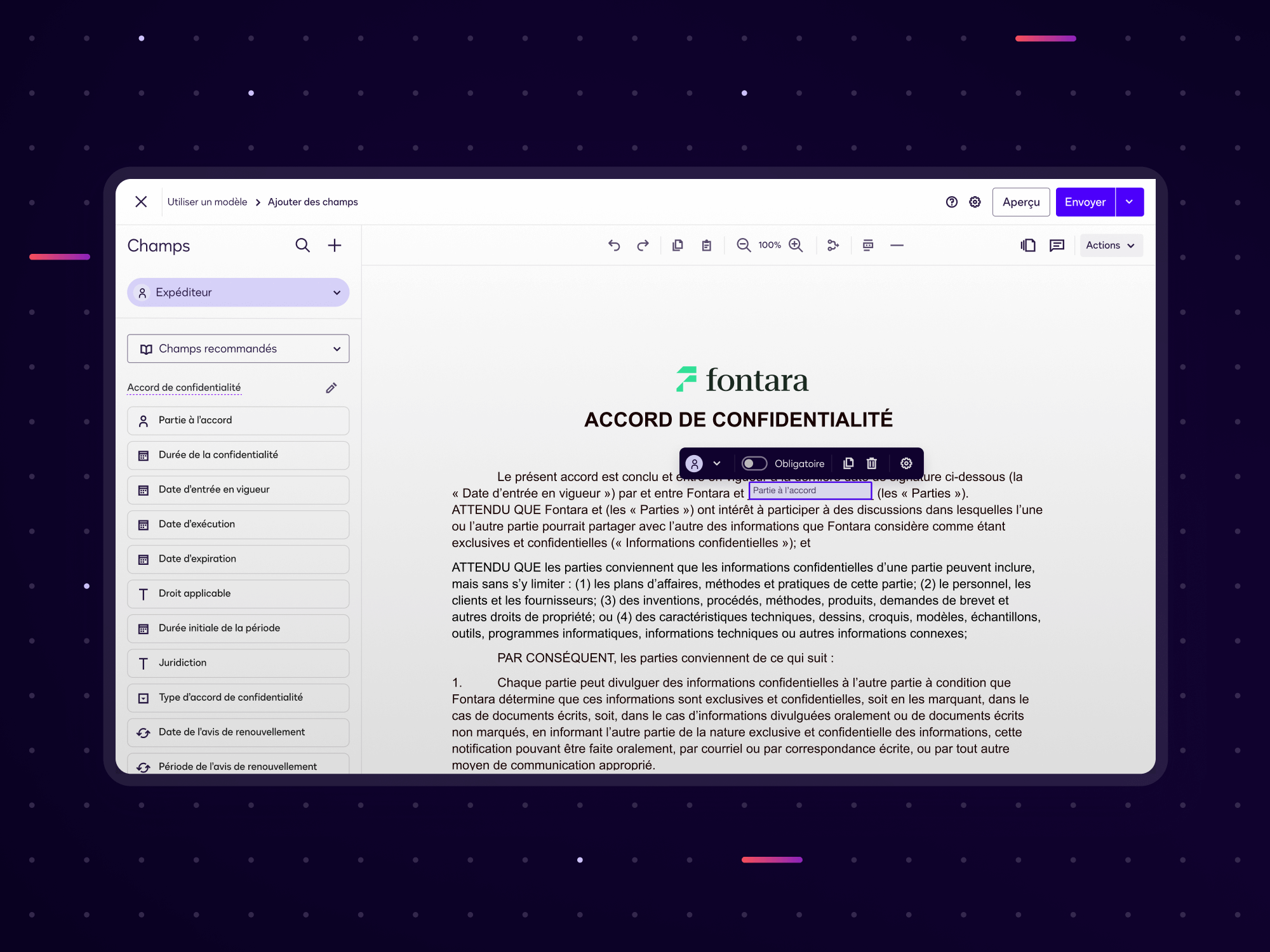 Les outils alimentés par l'IA dans eSignature automatisent et accélèrent les affaires.