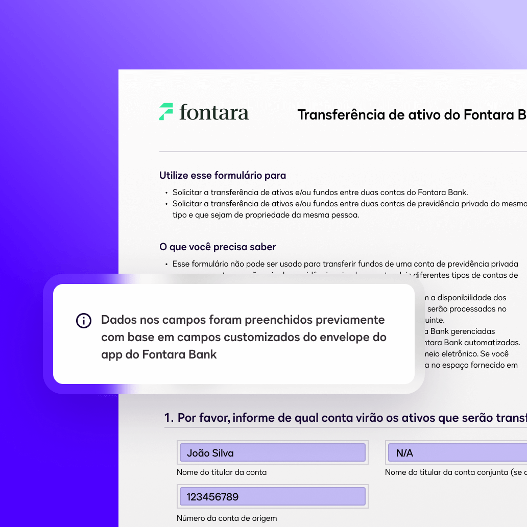Verificação de Dados Personalizados da Interface do Docusign