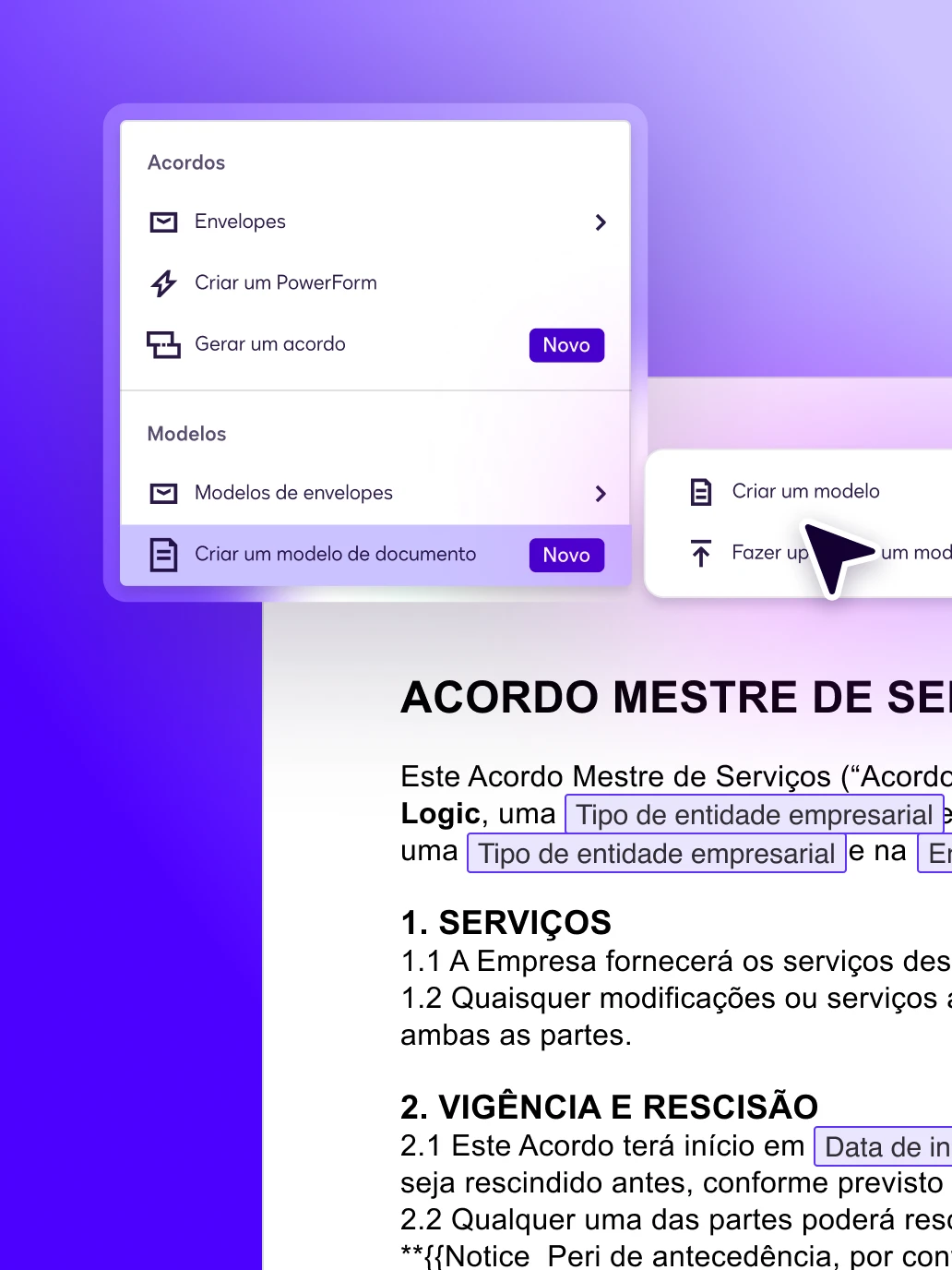 Collage of three images from Docusign IDV notification experience that confirm a document is available and a document is signed. 