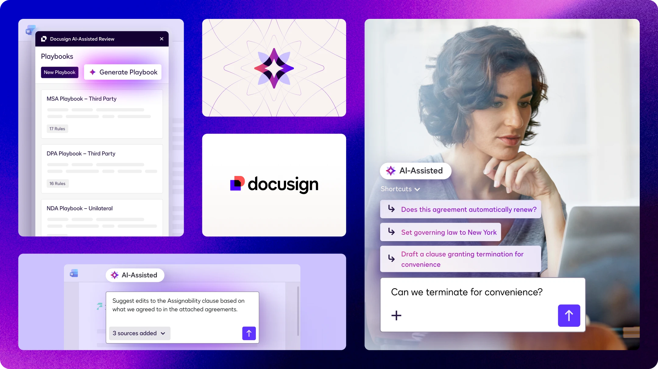 Docusign AI-Assisted Review is a flexible, AI-powered agreement assistant.