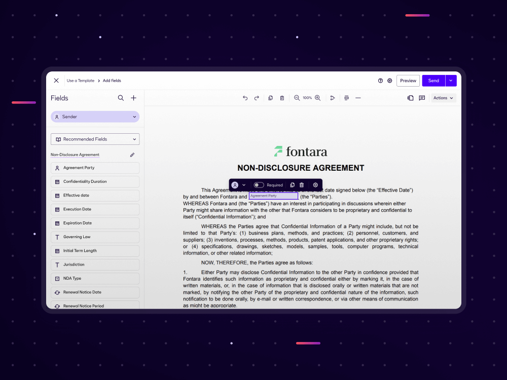 AI-powered tools inside eSignature automate and accelerate business.