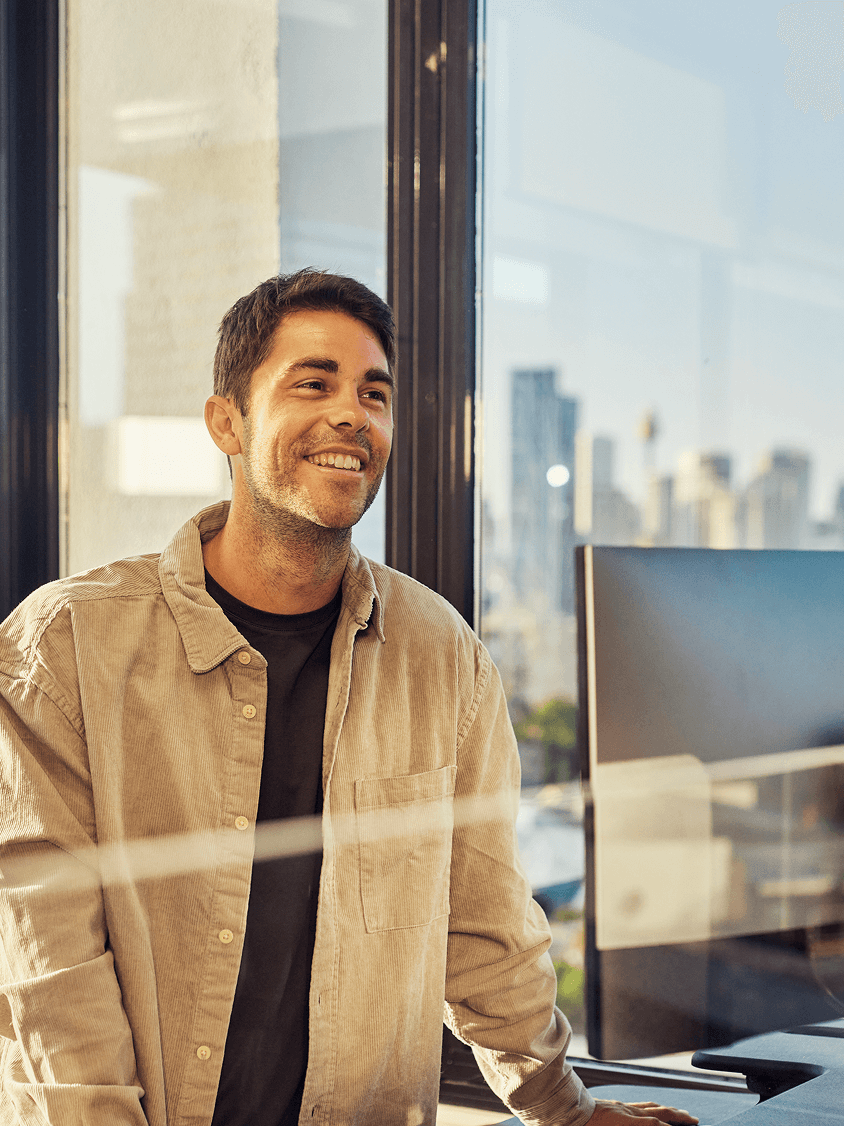 Man working in his office