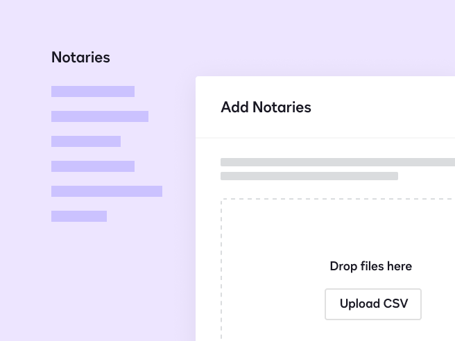 Prompt within DocuSign for user to add notaries