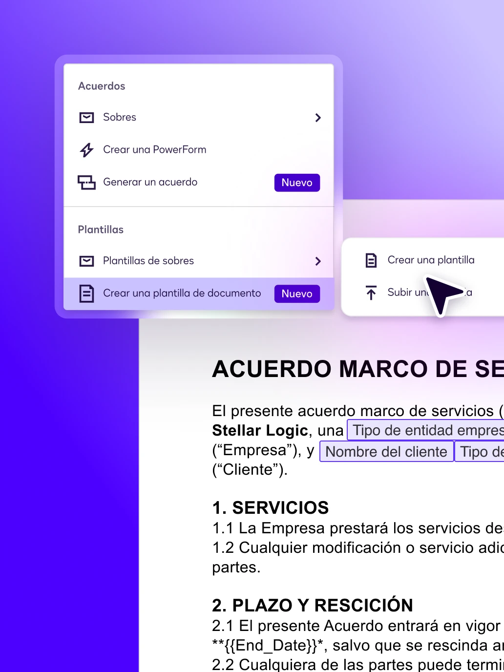 Collage of three images from Docusign IDV notification experience that confirm a document is available and a document is signed. 