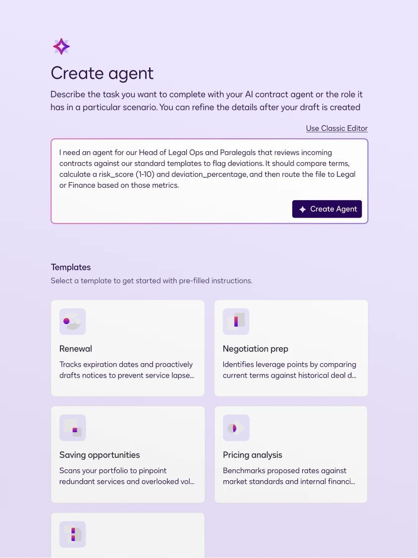 Docusign UI - Custom Agents