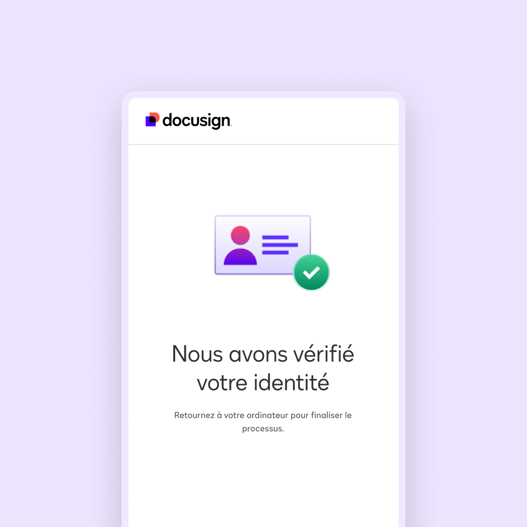 Docusign Workspaces donne aux clients la certitude que leurs transactions sont sécurisées.
