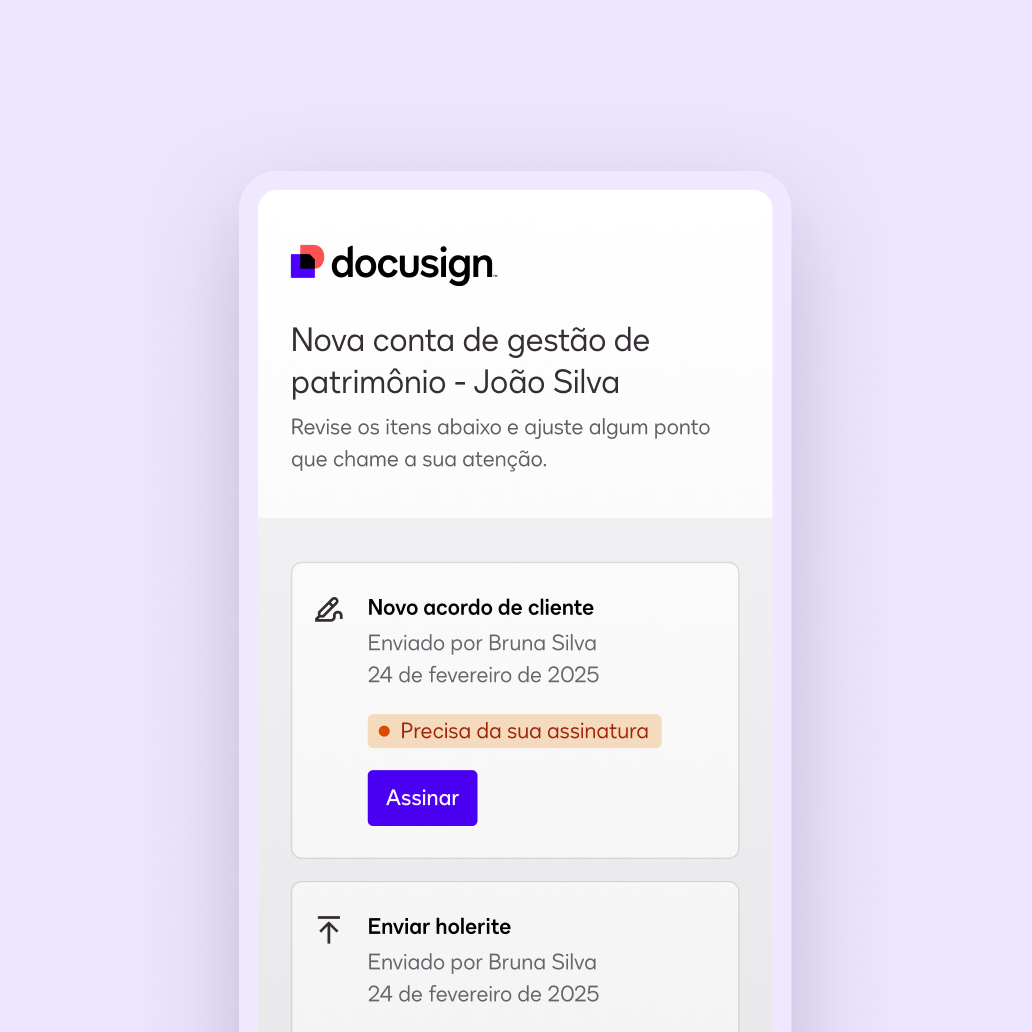Docusign UI Workspaces Simplificam a Experiência do Cliente