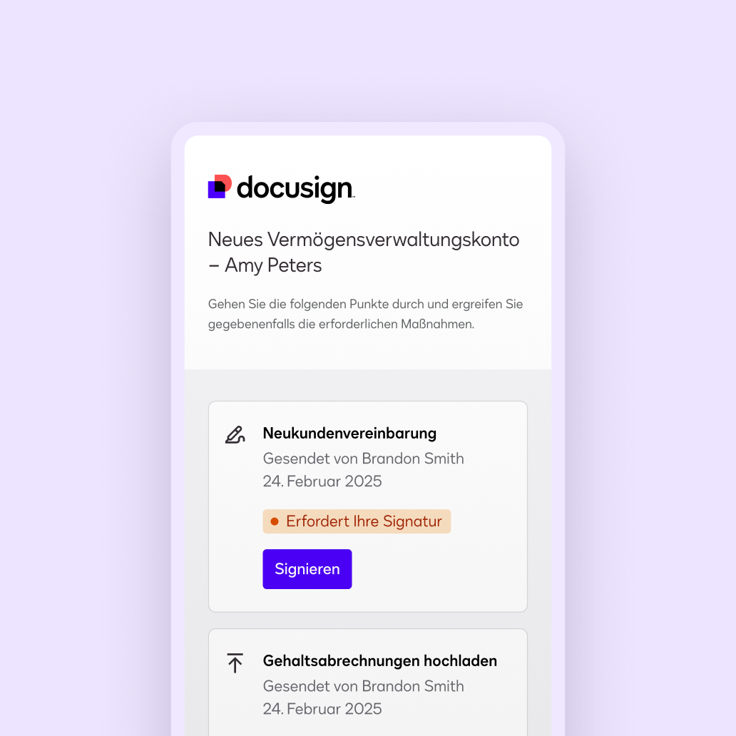 Docusign Workspaces vereinfacht das Kundenerlebnis.