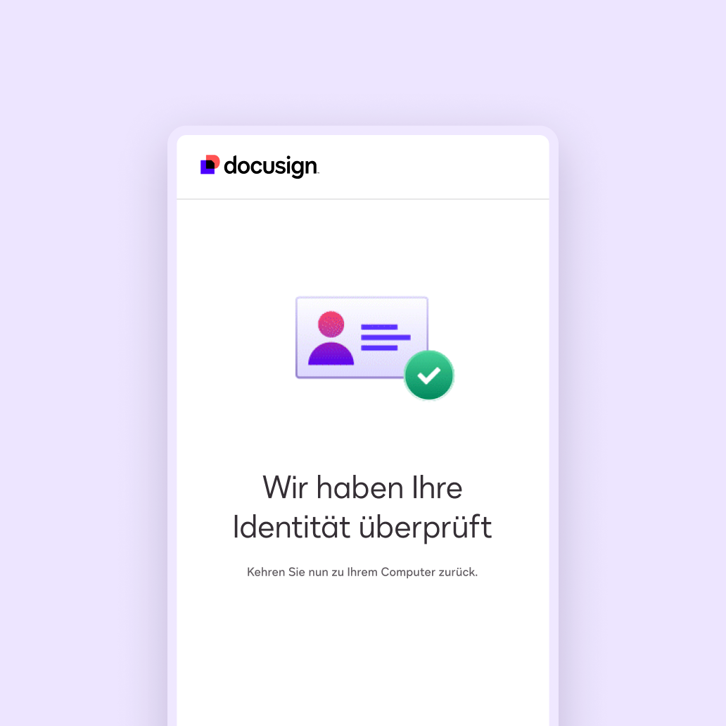 Docusign Workspaces gibt den Kunden das Vertrauen, dass ihre Transaktionen sicher sind.