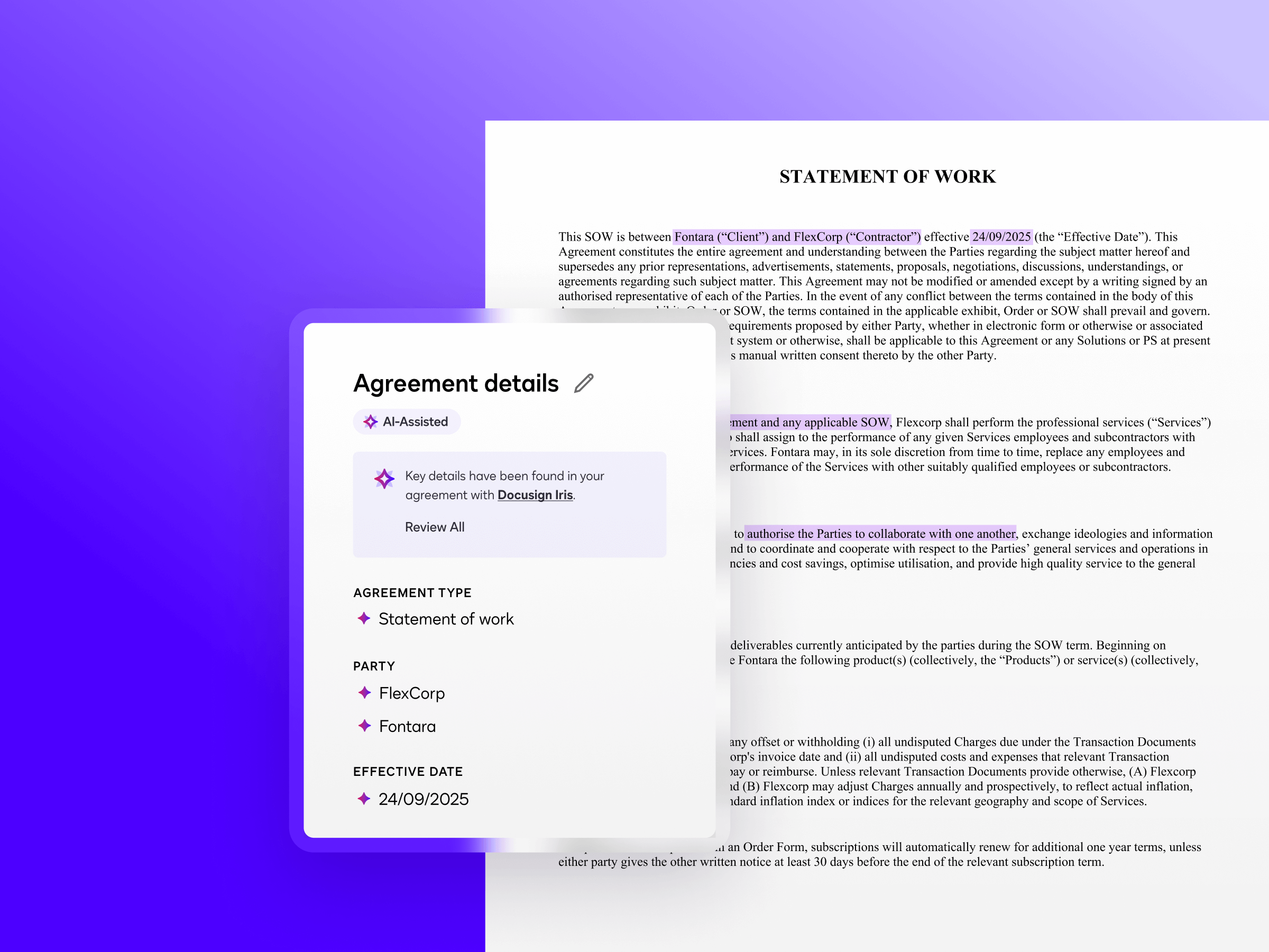 Docusign Iris: the AI Behind Intelligent Agreement Management