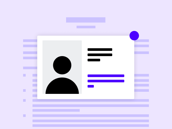 Photo ID card on top of document