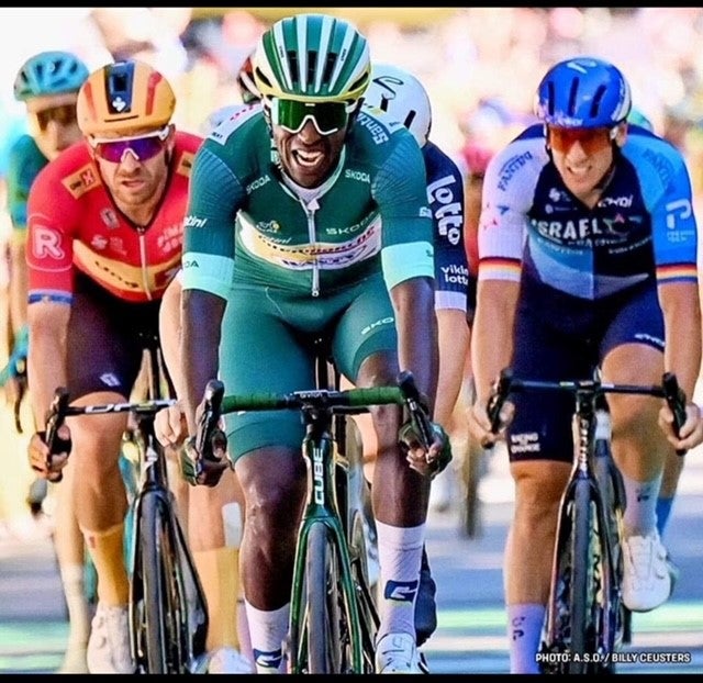 Biniam Girmay, the Eritrean cyclist in the Tour de France