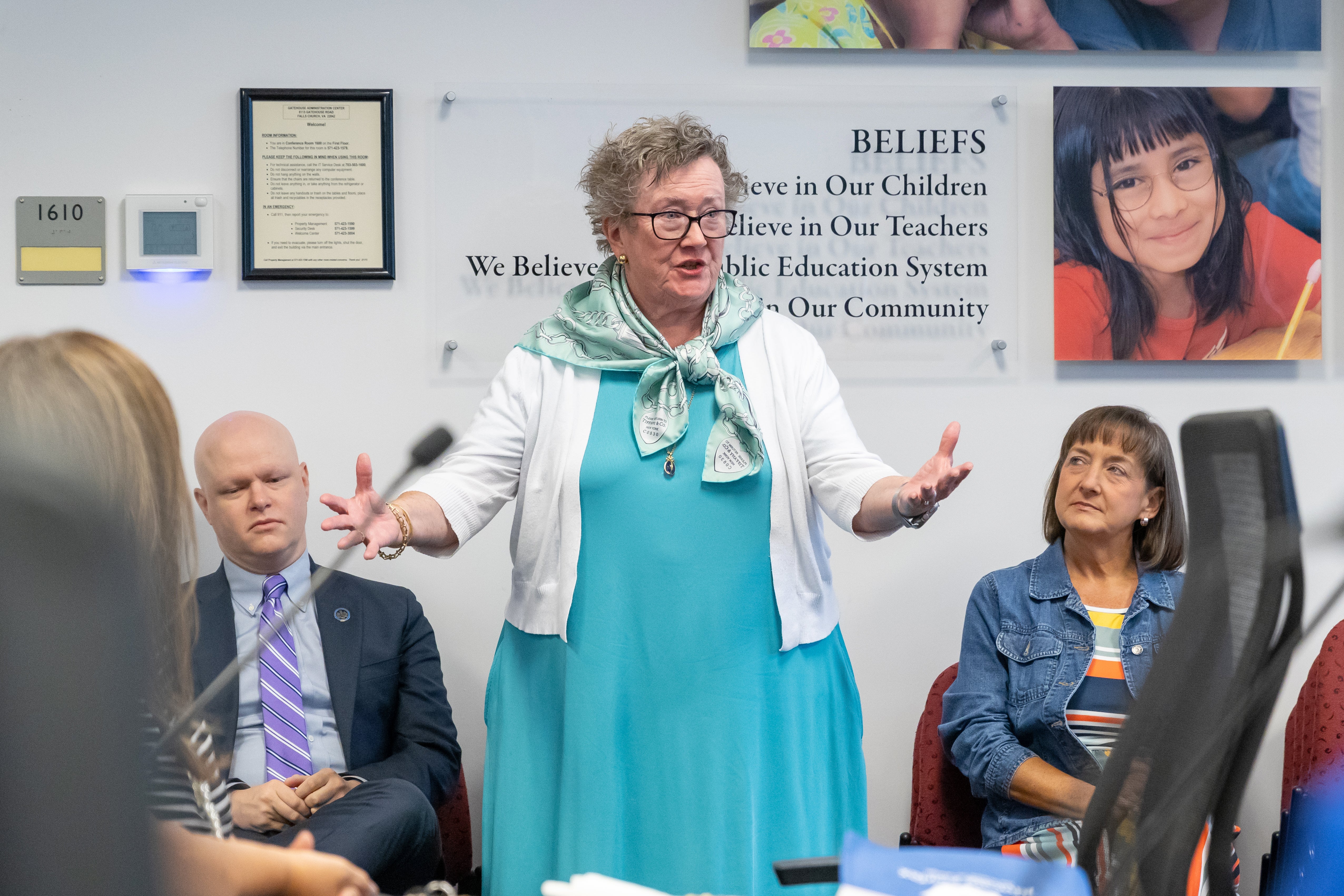 The donation to Educate Fairfax was donated during a ceremony at the FCPS Gatehouse Administration Center.