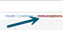 ParentVUE Immunizations Link