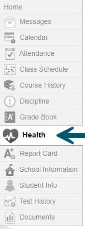 ParentVUE Health Tab