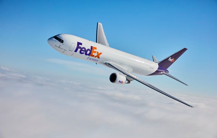 FedEx Jet in the Sky