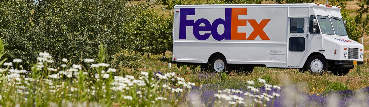 FedEx step van