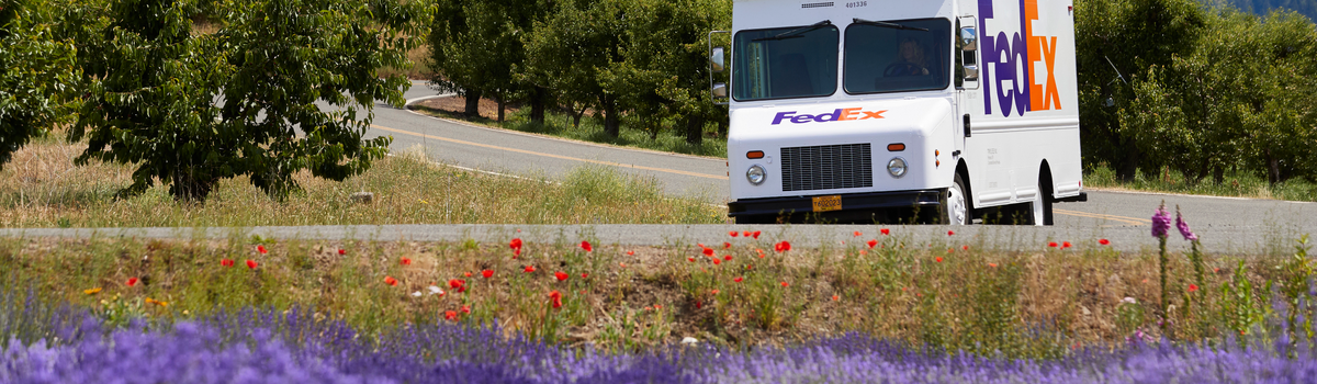 FedEx step van