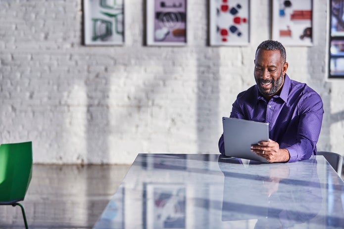 man in office