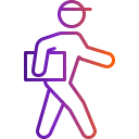 Gradient courier icon