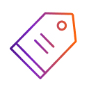 Handcart icon with gradient