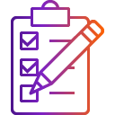 Gradient problem solving icon