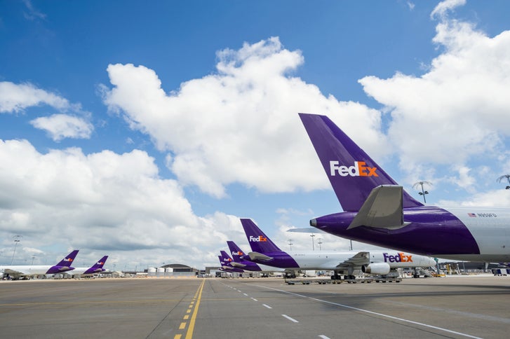 FedEx Jet on the runway