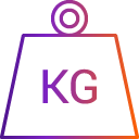 Gradient weight KG icon