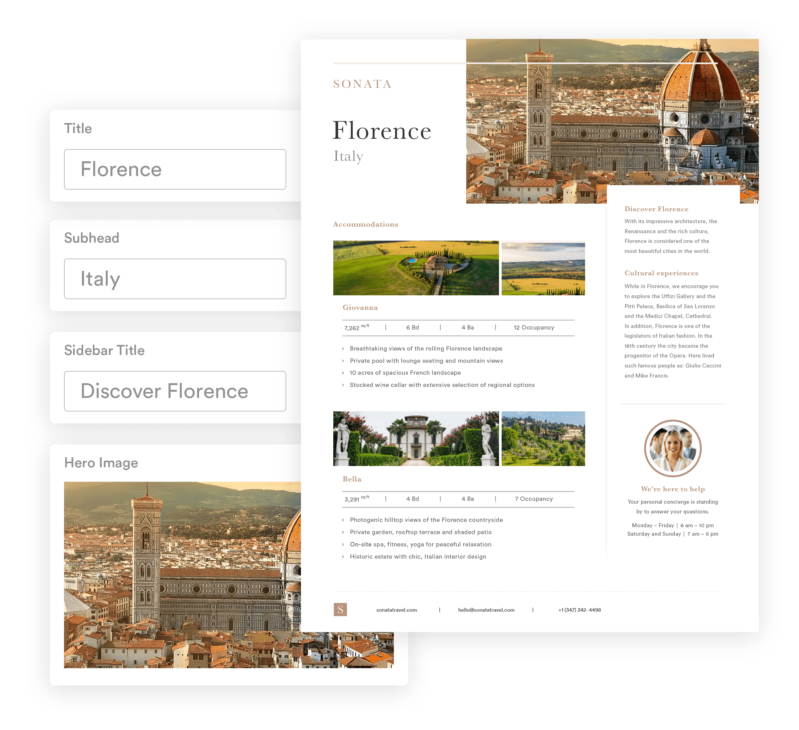 Sonata templating mock example