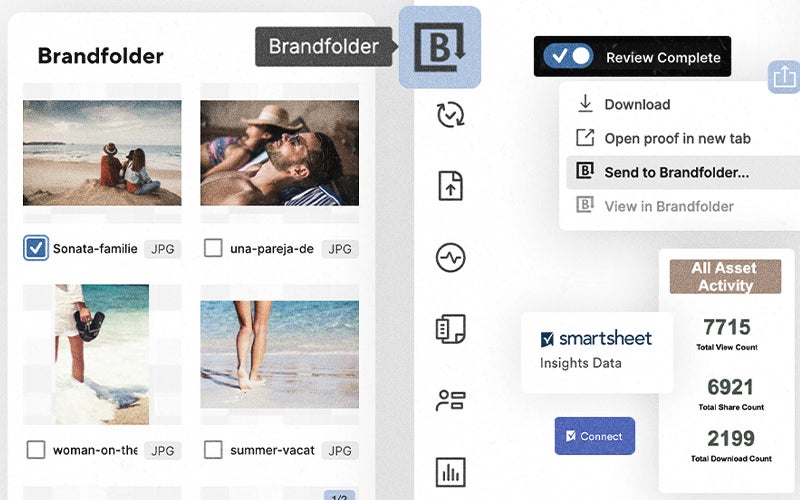 Smartsheet + Brandfolder