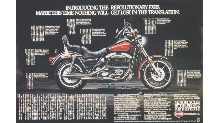 Harley Davidson ad campaign poster