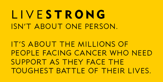 Livestrong slogan
