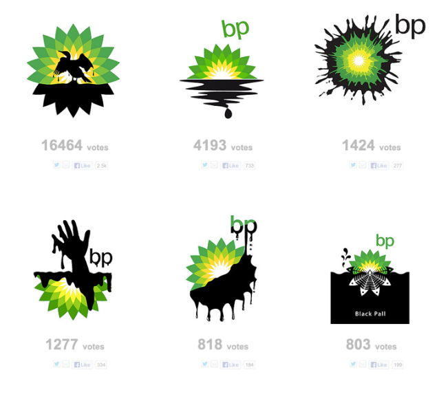 BP logo mockery