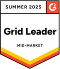 G2 - Grid Leader (Mid Market) - Summer 2025 Badge