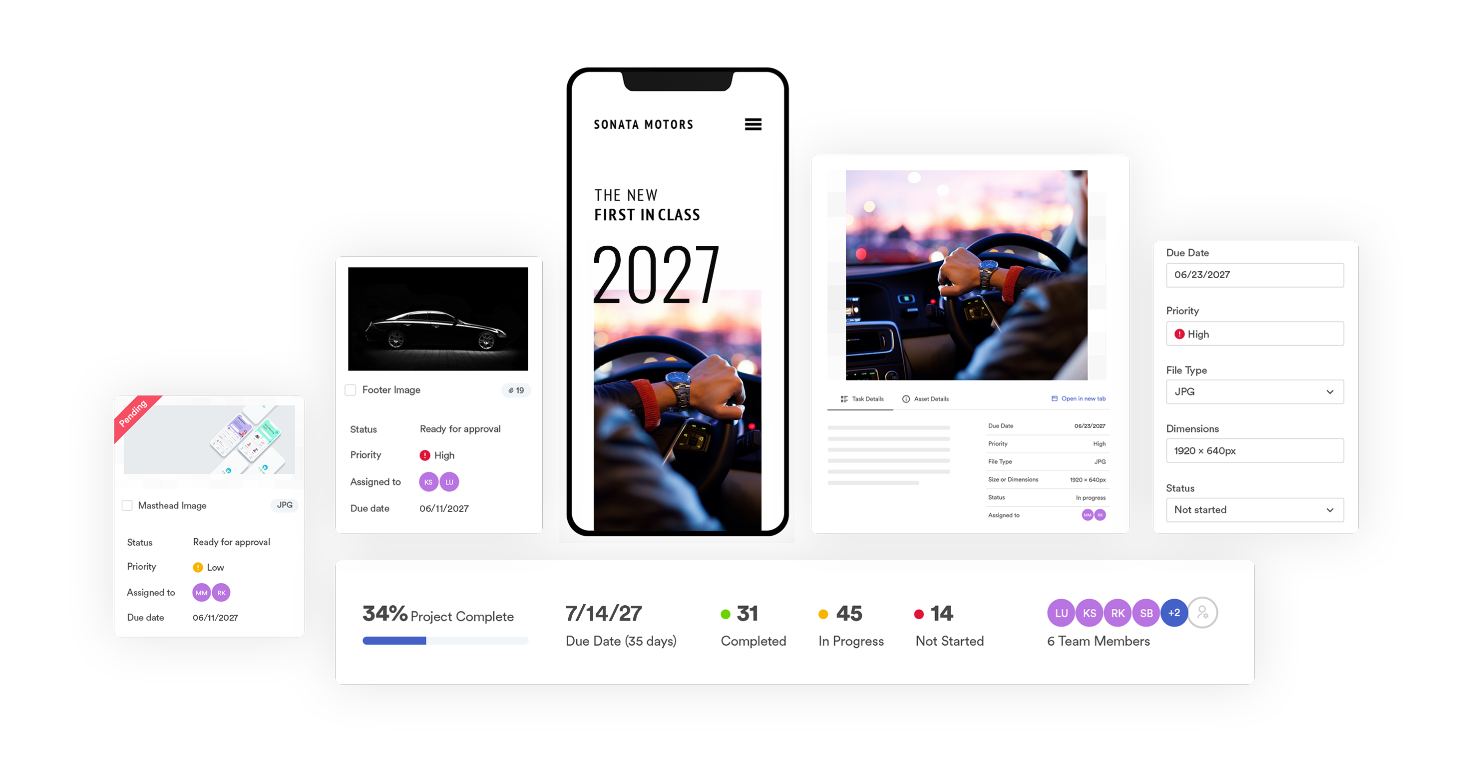 collage of Brandfolder features